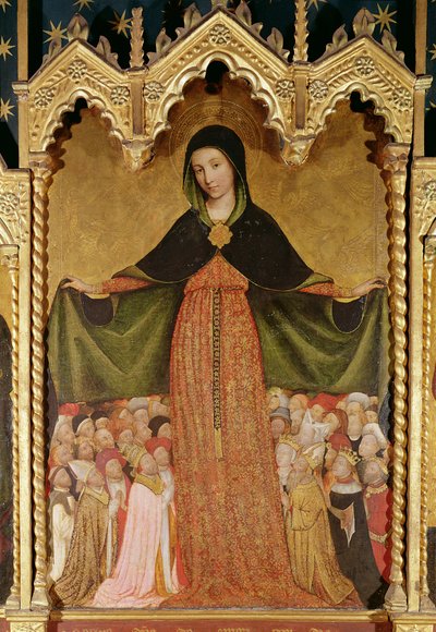 Vergine della Misericordia, (dettaglio) da Jean Mirailhet